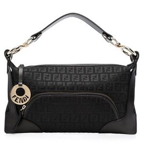 FENDI Zucchino Cuoio Small Chef Pocket Shoulder Bag